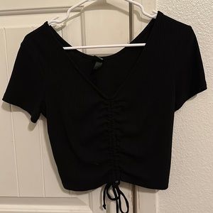 Black crop top